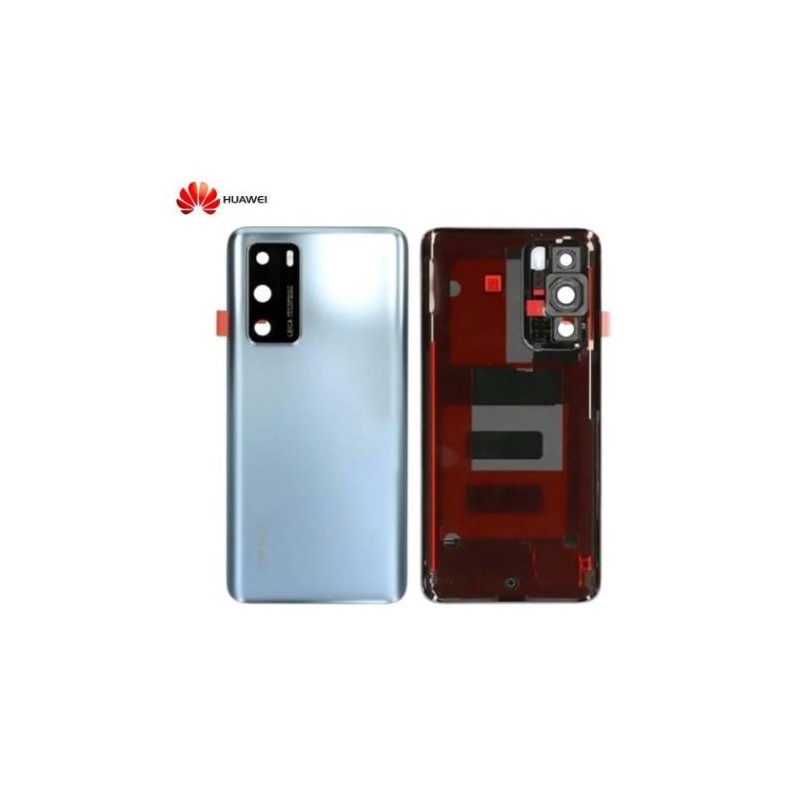 Vitre arrière Huawei P40 Argent Givré