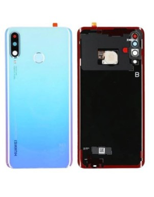 Vitre arrière pour Huawei P30 Lite Bleu nacré