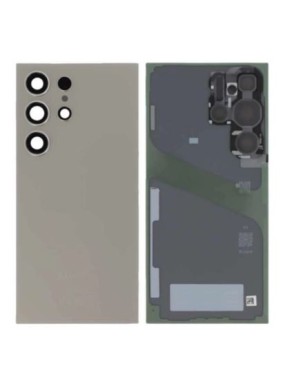 Vitre arrière pour Samsung Galaxy S24 Ultra (S928B) Titane Gris