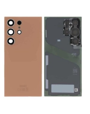 Vitre arrière pour Samsung Galaxy S24 Ultra (S928B) Titane Orange