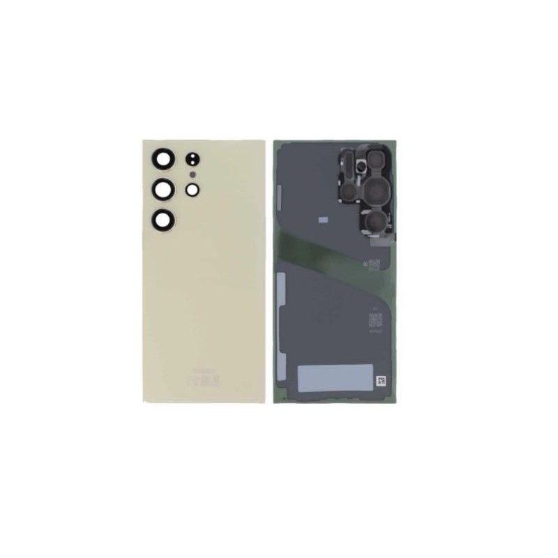 Vitre arrière pour Samsung Galaxy S24 Ultra (S928B) Titane Ambre