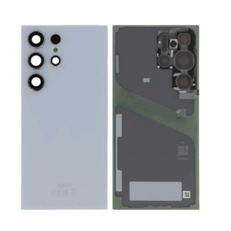 Vitre arrière pour Samsung Galaxy S24 Ultra (S928B) Titane Bleu