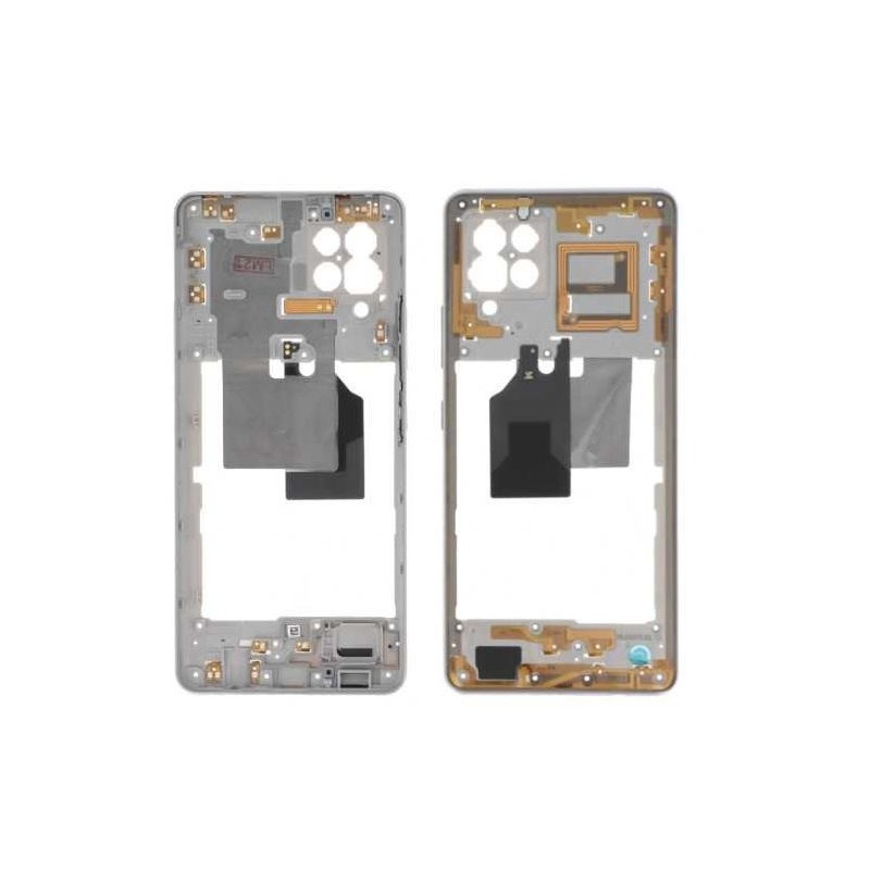 Châssis intermédiaire pour Samsung Galaxy A42 5G (A426B) Gris/Blanc