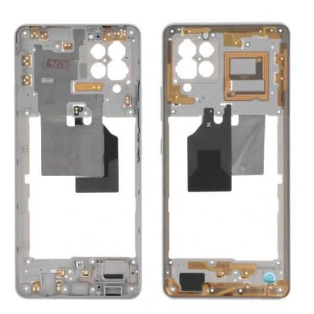 Châssis intermédiaire pour Samsung Galaxy A42 5G (A426B) Gris/Blanc