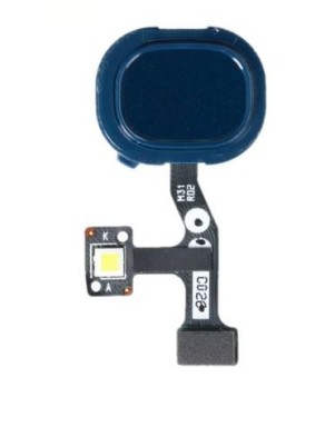 Bouton Lecteur d'empreinte pour Samsung Galaxy M31 (M315F) Bleu