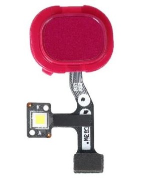 Bouton Lecteur d'empreinte pour Samsung Galaxy M31 (M315F) Rouge