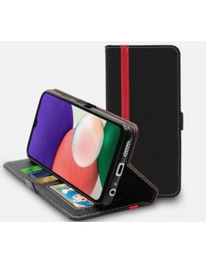 Pochette à rabat pour Samsung A22 5G Noir