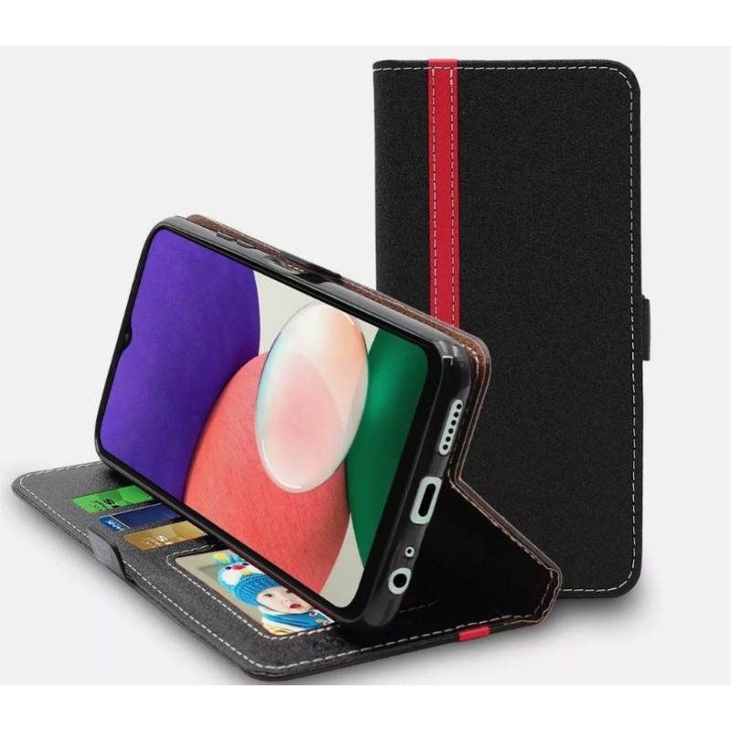 Pochette à rabat pour Samsung A22 5G Noir