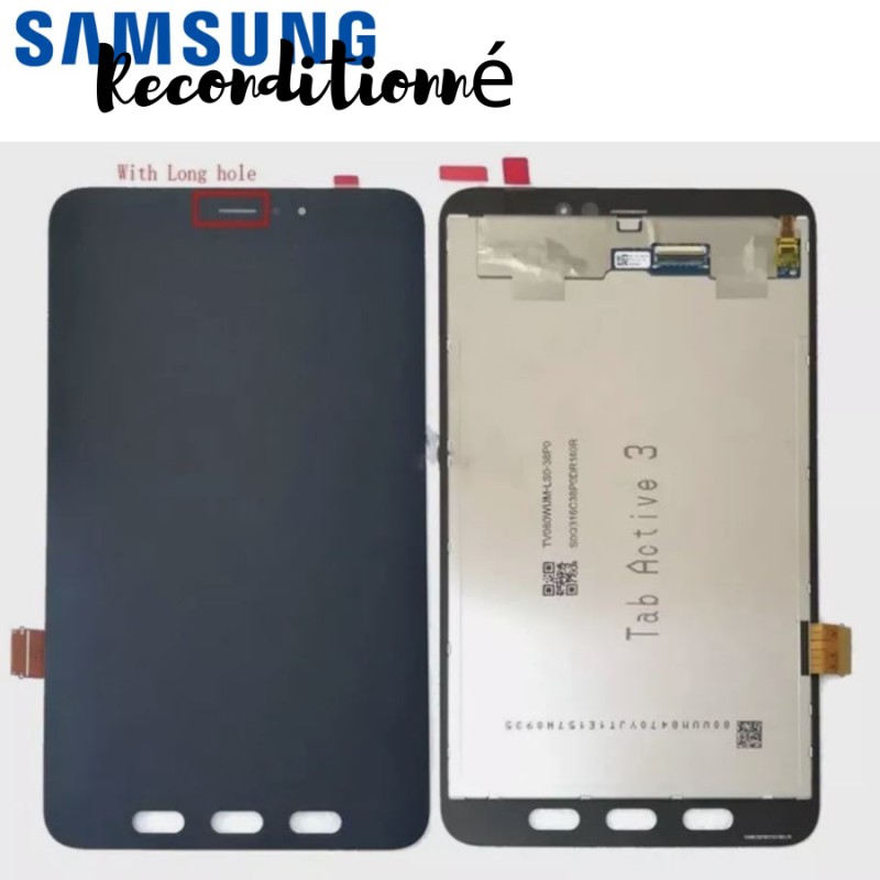 Ecran complet RECONDITIONNE Samsung Galaxy Tab Active 3 8" (T570/T575/T577) Noir
