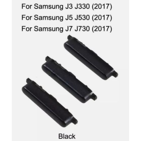 Bouton allumage Power pour Samsung J7 2016 Noir