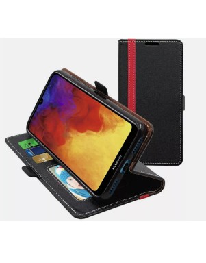 Pochette a rabat pour Huawei Y6 2019 Noir