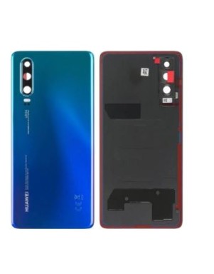 Vitre arrière pour Huawei P30 Aurora Bleu
