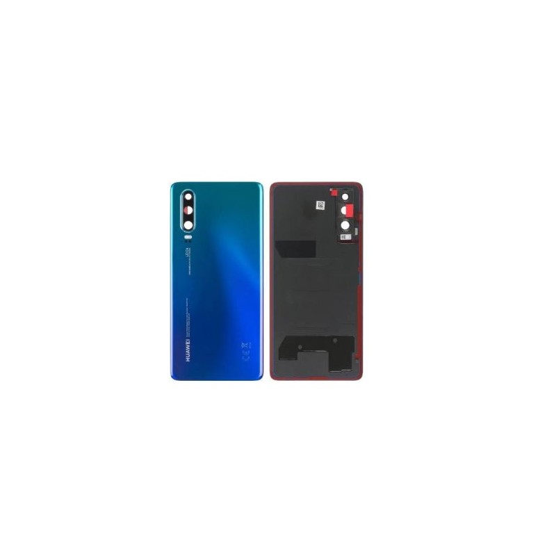 Vitre arrière pour Huawei P30 Aurora Bleu