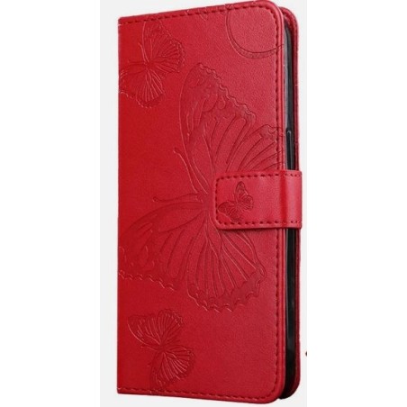 Pochette à rabat pour Xiaomi Redmi note 13 4G Rouge