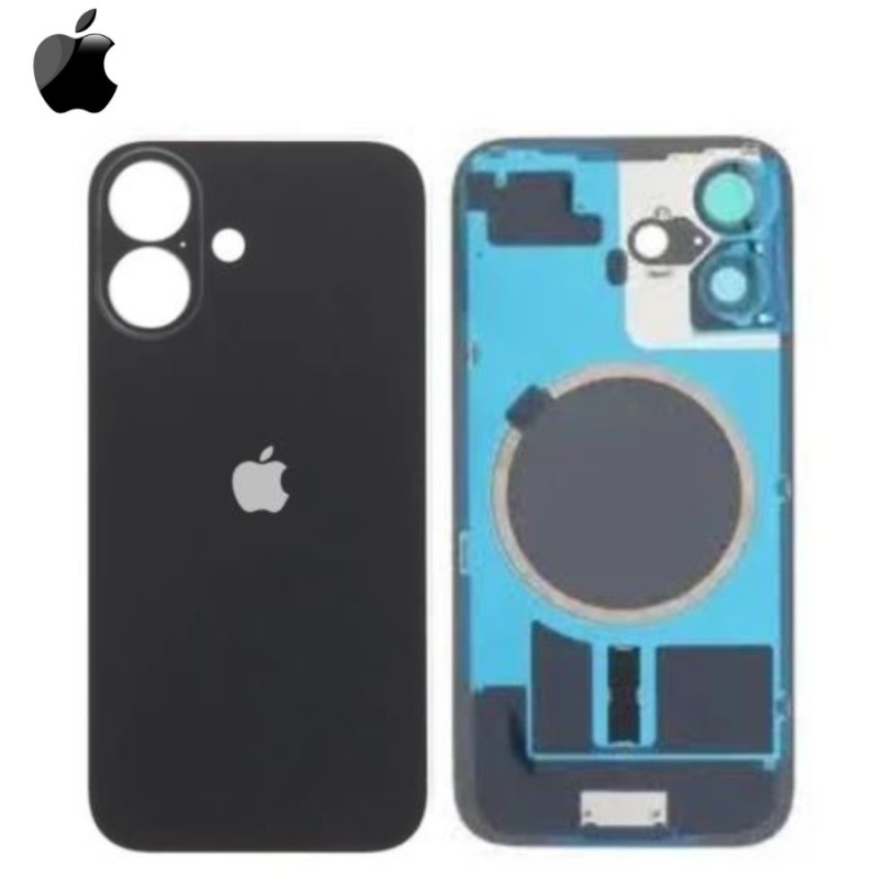 Vitre arrière complète APPLE Occasion - Grade A - iPhone 16 Noir Vitre arrière complète APPLE Occasion - Grade A - iPhone 16 Noir