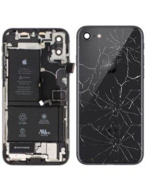 Châssis complet avec batterie APPLE Occasion Vitre "cassée"- Grade A/B- iPhone 8 / SE 2020 Noir