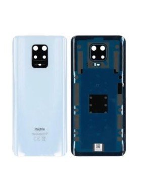 Vitre arrière pour Xiaomi Redmi Note 9 Pro Blanc Polaire