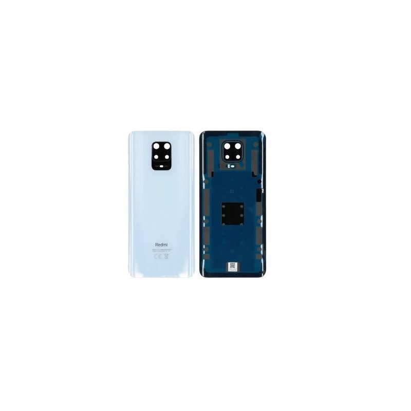 Vitre arrière pour Xiaomi Redmi Note 9 Pro Blanc Polaire