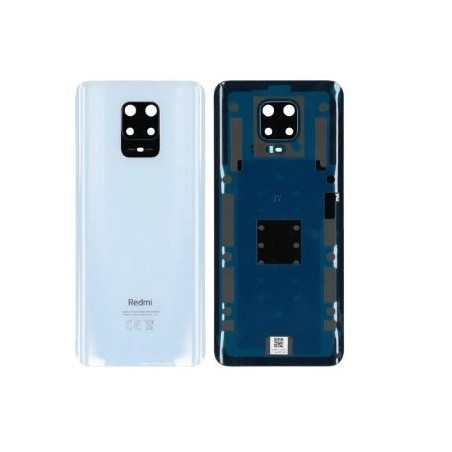 Vitre arrière pour Xiaomi Redmi Note 9 Pro Blanc Polaire