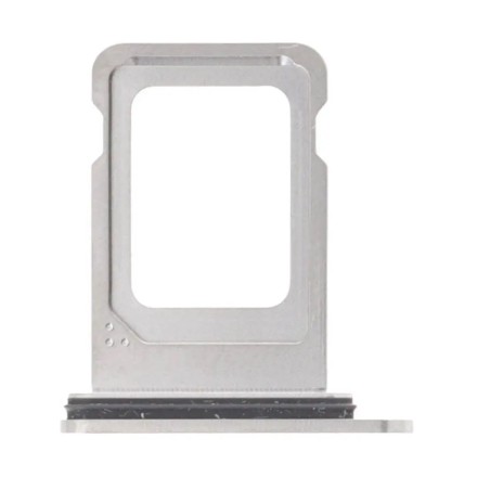 Tiroir SIM pour IPhone 15 Pro/15 Pro Max Titane Blanc