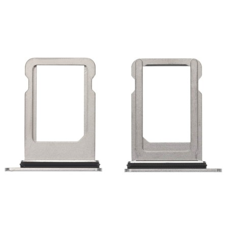 Tiroir SIM pour iPhone XS Argent
