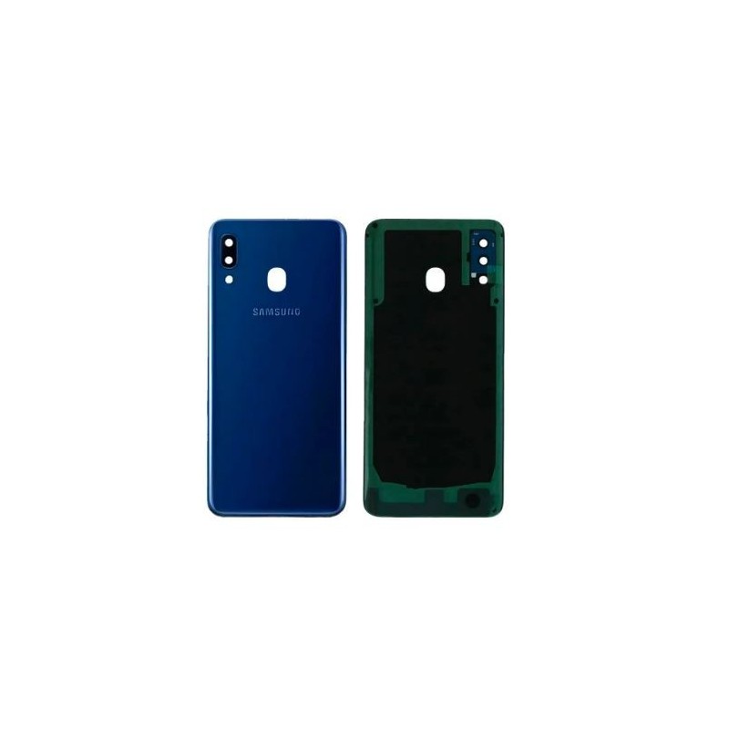 Cache arrière pour Samsung Galaxy A20 (A205F) Bleu