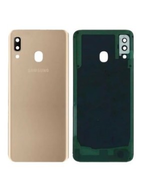 Cache arrière pour Samsung Galaxy A20 (A205F) Or