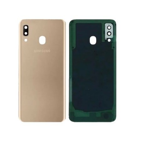 Cache arrière pour Samsung Galaxy A20 (A205F) Or