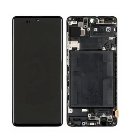 Ecran Complet pour Samsung SMALL SIZE  Galaxy A71 (A715F) Noir