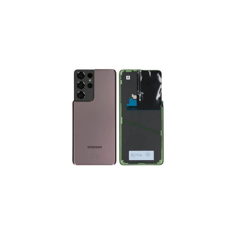 Cache arrière pour Samsung Galaxy S21 Ultra 5G (G998B) Brun