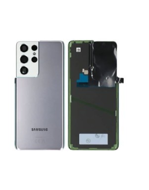 Cache arrière pour Samsung Galaxy S21 Ultra 5G (G998B) Argent