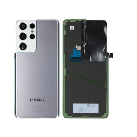 Cache arrière pour Samsung Galaxy S21 Ultra 5G (G998B) Argent