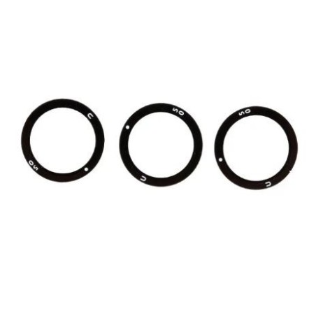 Lot 3x Lentilles caméra arrière pour Samsung Galaxy S21 Ultra 5G (G998B) Noir
