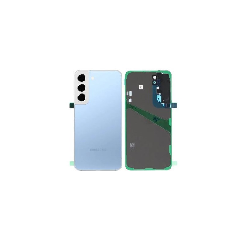 Vitre arrière pour Samsung Galaxy S22 Plus (S906B) Bleu