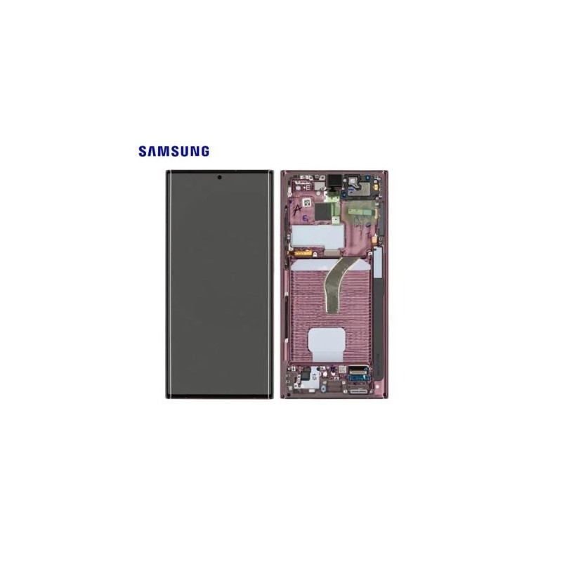 Ecran Complet Samsung Galaxy S22 Ultra 5G (S908B) Bordeaux