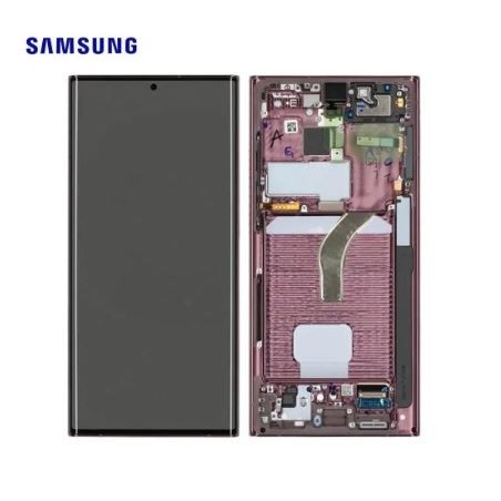 Ecran Complet Samsung Galaxy S22 Ultra 5G (S908B) Bordeaux