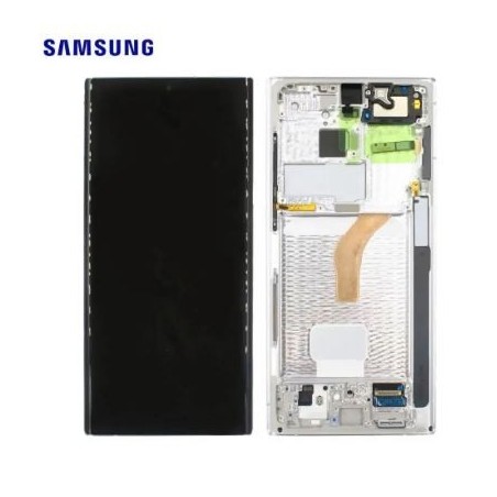 Ecran Complet RECONDITIONNE Samsung Galaxy S22 Ultra 5G (S908B) Blanc