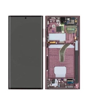 Ecran complet pour Samsung Galaxy S22 Ultra 5G (S908B) Bordeaux