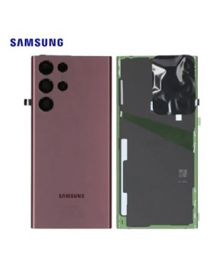 Vitre Arrière Samsung Galaxy S22 Ultra 5G (S908B) Bordeaux