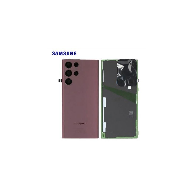 Vitre Arrière Samsung Galaxy S22 Ultra 5G (S908B) Bordeaux