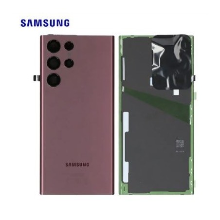 Vitre Arrière Samsung Galaxy S22 Ultra 5G (S908B) Bordeaux