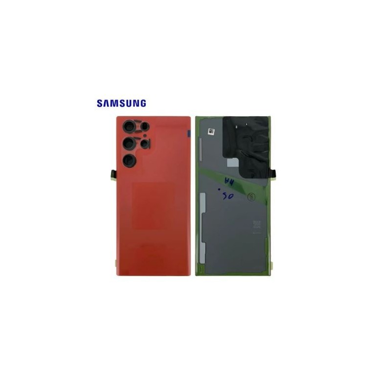 Vitre Arrière Samsung Galaxy S22 Ultra 5G (S908B) Rouge