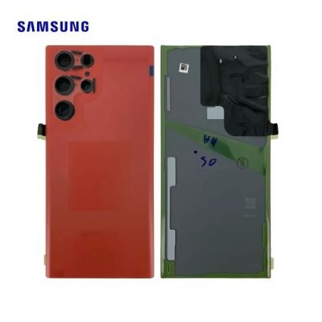 Vitre Arrière Samsung Galaxy S22 Ultra 5G (S908B) Rouge