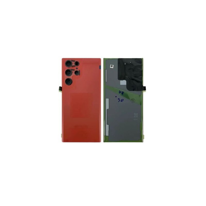 Vitre arrière pour Samsung Galaxy S22 Ultra 5G (S908B) Rouge