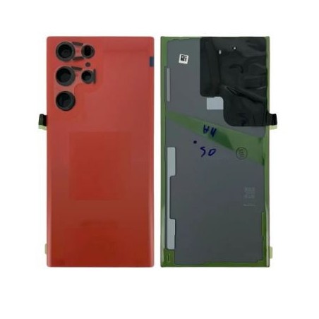 Vitre arrière pour Samsung Galaxy S22 Ultra 5G (S908B) Rouge