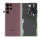 Vitre arrière pour Samsung Galaxy S22 Ultra 5G (S908B) Bordeaux