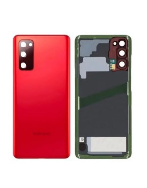 Vitre arrière pour Samsung Galaxy S20 FE 4G (G780F), S20 FE 5G (G781B) Rouge