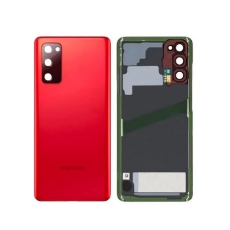 Vitre arrière pour Samsung Galaxy S20 FE 4G (G780F), S20 FE 5G (G781B) Rouge