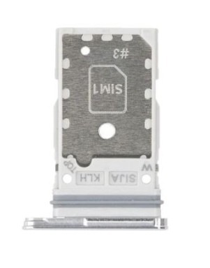 Tiroir SIM pour Samsung Galaxy S22 (S901B), S22 Plus (S906B) Blanc