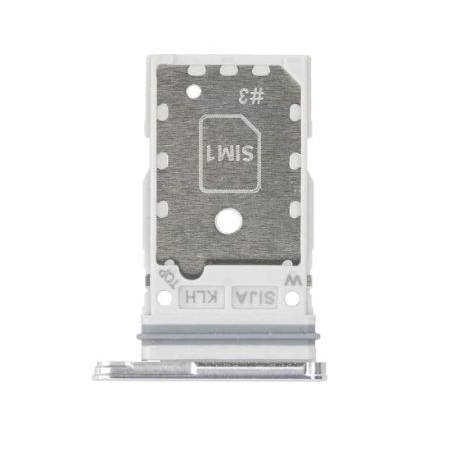Tiroir SIM pour Samsung Galaxy S22 (S901B), S22 Plus (S906B) Blanc